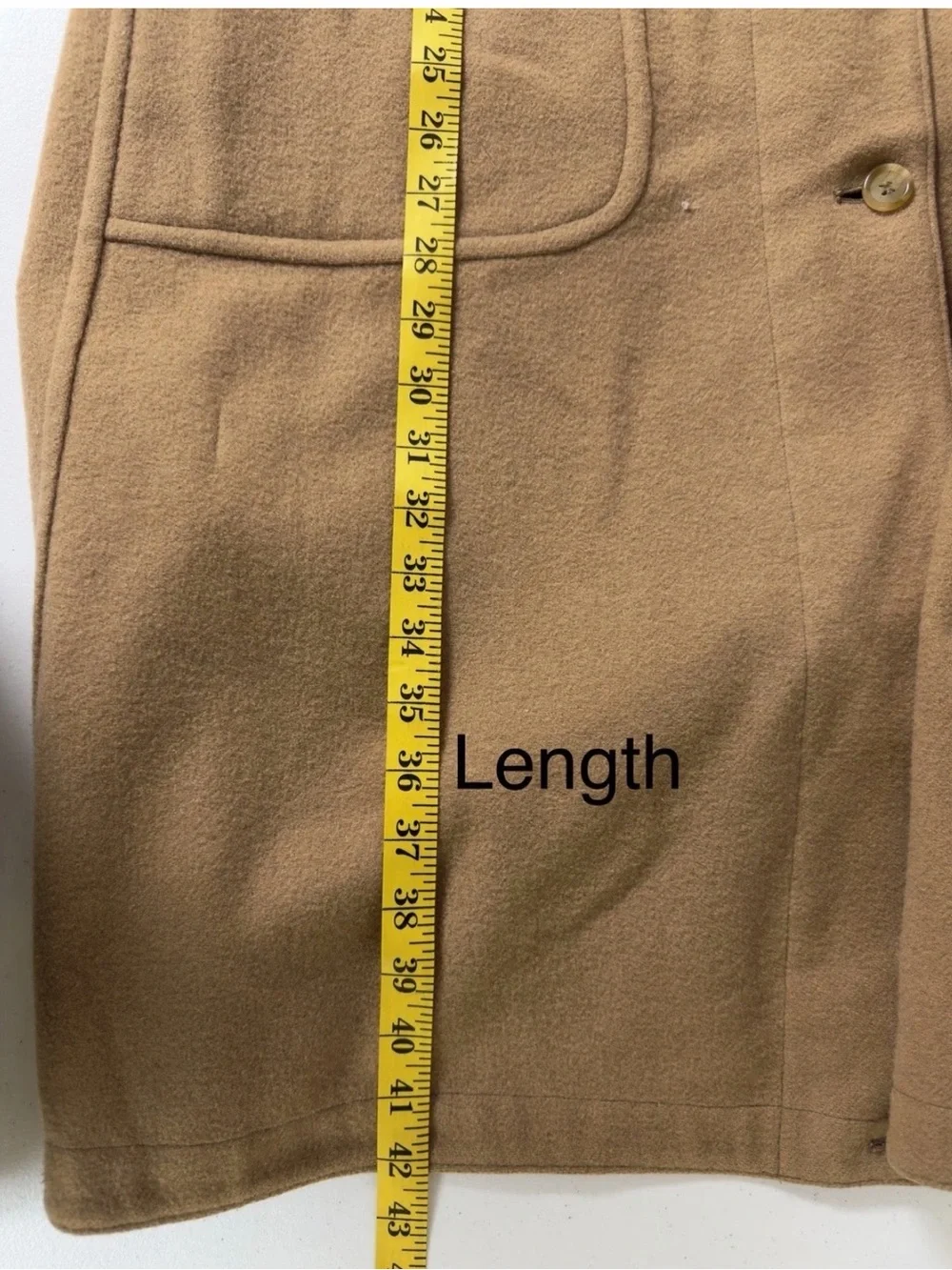 Vtg Burberry Removeable Liner Wool/Camel Hair Brown Trench Coat 90's Size M - Picture 8 of 8